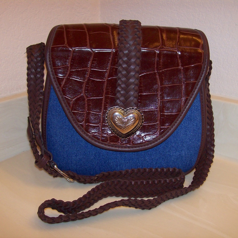Brighton Style Crossbody Saddle Handbag